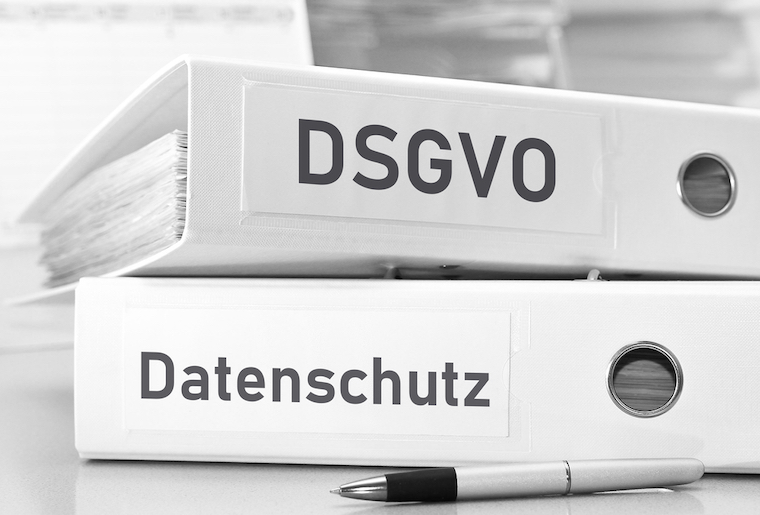 DSGVO or GDPR Law in European Union - Datenschutz german Concept